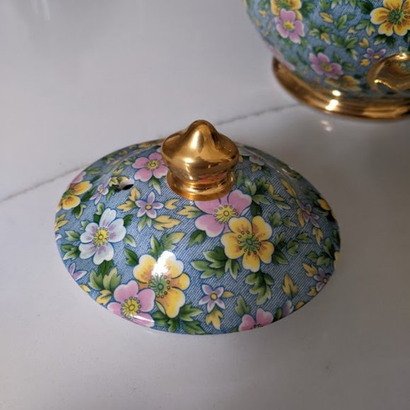 James Sadler Sophie Chintz Petite Fleur Full Size Teapot - Picture 5 of 8